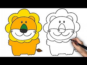 たべっ子どうぶつのライオンのかきかた
