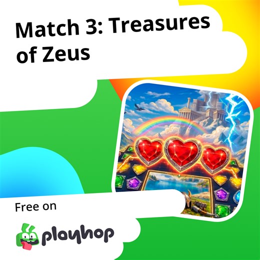 Match 3: Treasures of Zeus: Play Online For Free On Playhop
