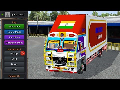 How To Add Indian Truck Mod In Bus Simulator Indonesia| New Eicher Pro 3019 Truck Mod Bussid