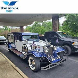 [Hot Item] Factory Directly Classic Beautiful Funeral Car Luxury Hearse 4 Wheel Adults Classic Hearse