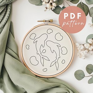 Koi Pond Punch Needle Pattern: Beginner Needlework Design (PDF Pattern) - Etsy Canada