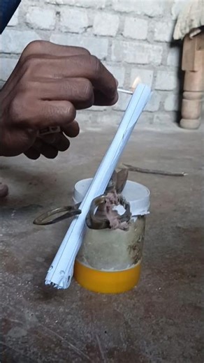 "Crazy Smoke Effect from a Burning Paper Roll!"