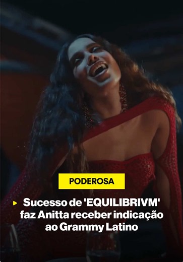 PODEROSA! “EQUILIBRIVM”, de #Anitta, foi indicado ao prêmio de Álbum do Ano no Latin Grammy 2026 nesta quarta-feira (16). O anúncio acontece no mesmo dia em que a Academia Latina da Gravação revela os indicados à 27ª edição da premiação. O disco de sucesso conta com faixas como “Desgraça”, “Choka Choka”, “Meia Noite”, “Mandinga” e muito mais. A cerimônia está marcada para 12 de novembro, no MGM Grand Garden Arena, em Las Vegas, nos Estados Unidos. (Vídeo: Reprodução) #BillNoLatinGrammys #PopNaBi