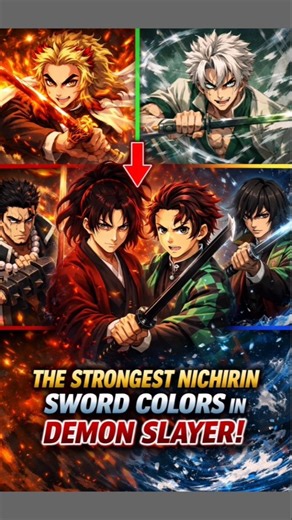 5 most powerful nichirin sword colours in demon's