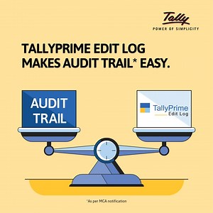 Make your business complaint with Audit Trail now! With TallyPrime Edit log view the activities related to your transactions and masters. To know more, visit: https://shorturl.at/knoAM #TallyPrime #BusinessManagement #Business #Software #TallyPrime3Dot0 #audittrail | Tally Solutions