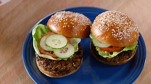 109K views · 1.8K reactions | Fancy a burger without the guilt? Try this amazing vegan version by Chef Anna Olson. Grab the RECIPE >> https://goo.gl/k2BEyD | Asian Food Network | Facebook