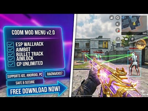 FREE CODM MOD MENU APK COD MOBILE WALLHACK AIMBOT ESP DOWNLOAD CHEATS NO RECOIL CODM APP IOS ANDROID