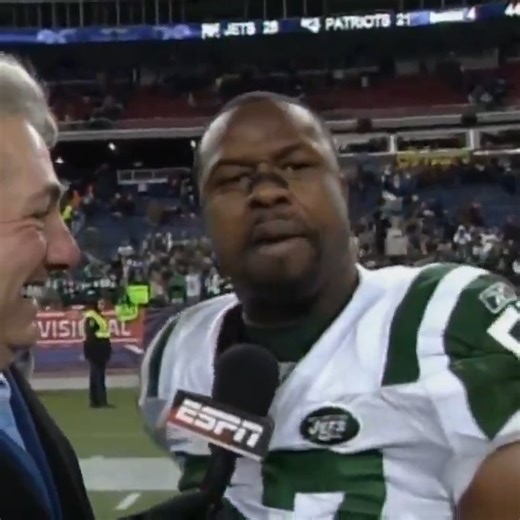 15 years ago today, Bart Scott gave an iconic postgame interview after the Jets defeated the Patriots in the AFC Divisional Round. "CAN'T WAIT." | SNY