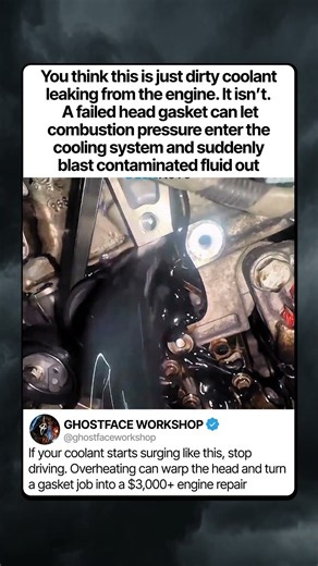 THIS BLACK COOLANT CAN MEAN A FAILED HEAD GASKET
