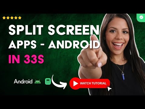 How to SPLIT the SCREEN and USE Two APPS on ANDROID in 33 S