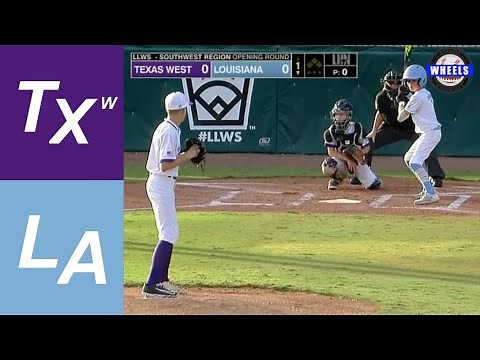 Texas West vs Louisiana | LLWS Southwest Region Opening Round | 2022 Little League World Series