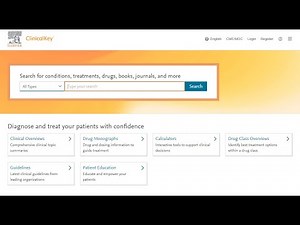 Using Clinical Key, Clinical Key for Nursing, Medline Plus as Point of Care Tools