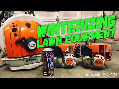 HOW TO Winterize Lawn Equipment [Winterize & Store Trimmers/Blowers]