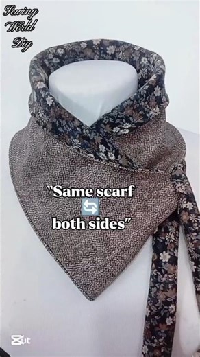 Reversible Winter Scarf 😍 Same Scarf, Both Sides | Easy Sewing