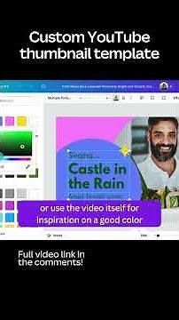 Quick YouTube thumbnail In Canva #shorts #canva #howto