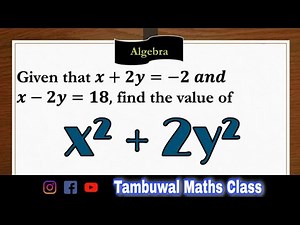 Simultaneous Linear Equations: Solving an Algebraic Expression