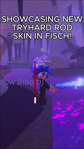 SHOWCASING NEW TRYHARD ROD SKIN IN FISCH #fyp #Roblox #viral #robloxfisch #fisch