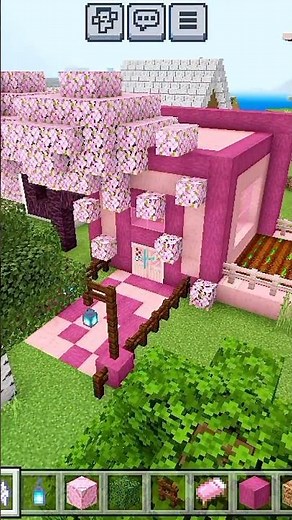 Minecraft Cherry Blossom Pathway A Serene and Beautiful Landscape Tutorial #minecraft #shorts #viral