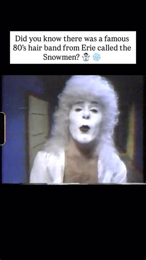 The legend of the Snowmen from Erie, PA. 🎸❄️ In the late ’70s, The Snowmen exploded out of Erie with all-white outfits, wigs, face paint, sirens, flashing lights — and nonstop, high-energy rock shows that left crowds stunned. They started as Speed Queen, became local legends almost overnight, packed venues across Erie, then took their act from the East Coast all the way to Los Angeles — playing the Troubadour, Whisky A Go-Go, appearing on NBC News, and even landing on MTV. One flyer said it bes
