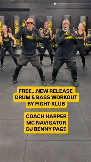 FIGHT KLUB® on Instagram: "Energyyyy! .. over 600 registrations for tomorrow's Premier of our new Drum & Bass Workout Release! January 1st at 12 noon, live on our YouTube channel. Search for @fightklubofficial. Register here for the link and for prizes and giveaways! www.fightklub.team/livestream Happy New Year, Fight Klubbers! Have a great evening, whatever you're doing. If you're joining us online tomorrow, see you then 😍 #fightklub #2026 🖤💛"