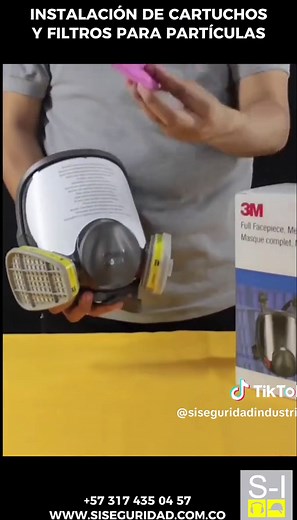 Cómo instalar filtros y cartuchos 3M en respiradores