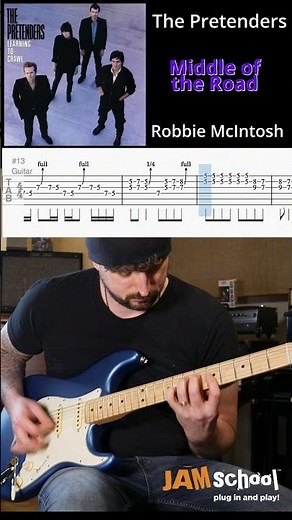 The Pretenders Middle of the Road Guitar Solo with TAB