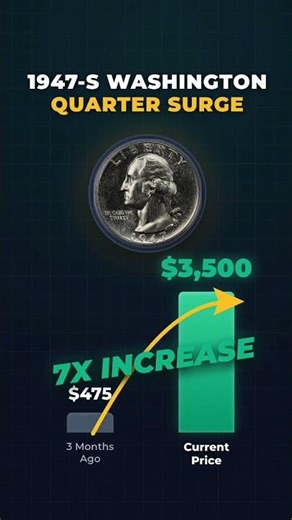 🤯One Scan, Sevenfold Surprise 1947 Coin's Value Skyrockets in 3 Months #heritcoin #washingtonquarter