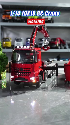 WATCH THIS BEAST GRAB TIMBER! 🌲 The 1/14 10x10 Hydraulic RC Crane Truck handles logs like they're toothpicks! That 9-channel hydraulic system gives you surgical precision control! 🤯 Who needs this wood-working monster? #RCModel #ToucanRCHobby #CraneTruck #WoodWorking #HeavyEquipment #Satisfying #ScaleModel #Satisfying #Excavator #toucanhobby