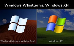 Windows Whistler (Beta) 与 Windows XP 所有图标对比