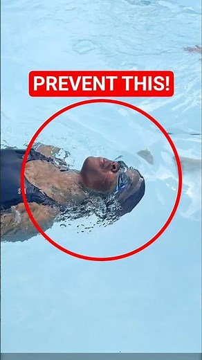 Backstroke FIX: Stop Water Hitting Your Face #swimming #howtoswim #shorts