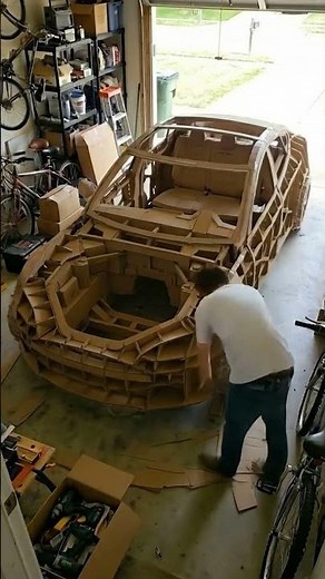 WOW! A Full-Size Cardboard Car?! 🚗😲 Kids DIY #fun