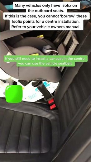 Where can you install your isofix car seat in the car?