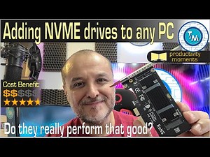 How to add an NVME SSD drive to any computer? Use a PCIe X4 adapter. Great performance in old PCs