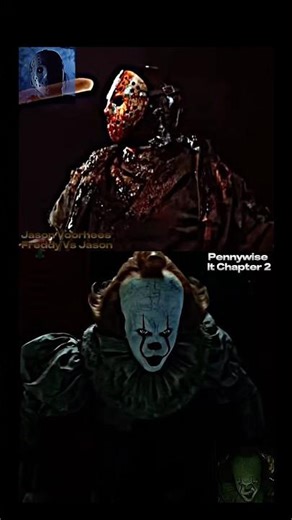 Jason Voorhees(Freddy Vs Jason) Vs Pennywise(It Chapter 2) #jasonvoorhees #pennywise