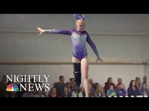 Young Gymnast With Prosthetic Leg Is Breaking Boundaries | NBC Nightly News