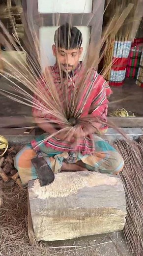 Easy technique to Make Stick Broom.
