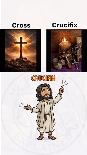 Cross vs Crucifix #bible #faith #explined #Jesus #God
