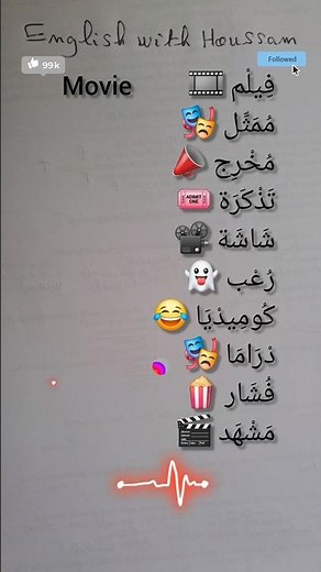 وقت الأفلام! 🍿🎬مصطلحات نحتاجها عند مشاهدة نتفليكس أو الذهاب للسينما.#سينما #افلام #مسلسلات #نتفليكس