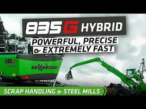 World premiere in bulk, scrap and slag handling - SENNEBOGEN 835 G Hybrid