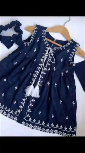 hand embroidery baby frock design .#babygirl #fashion #trendingvideo#handembroidery#trendingshorts