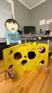 Cheese Trap Fidgetboard 🧀🐭💥 #asmr #triggersforsleep #oddlysatisfying #leeleetap