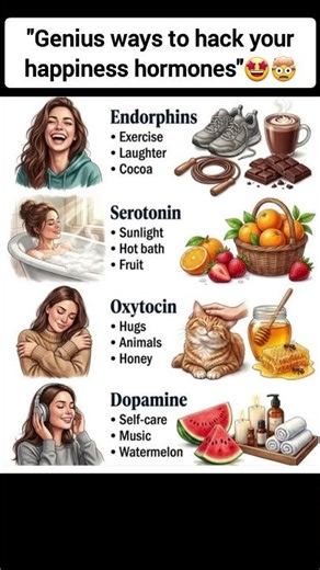 Ways to beest your happiness hormones #youtubeshorts #viral