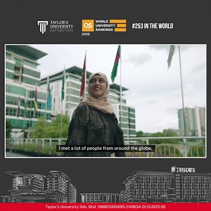 Study at a university that moves with the world. Taylor’s University, Malaysia is World #253 (QS World University Rankings 2026) with real-industry learning, a next-gen campus, and a network built for opportunity. 2026 intakes are open. Explore our degree programmes today. | Taylor's University