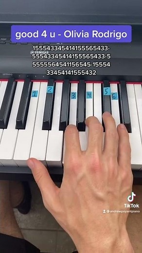 good 4 u - Olivia Rodrigo easy piano tutorial!