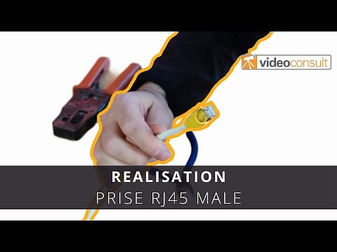Tutoriel : réaliser et sertir une prise RJ45 mâle (Schéma B - Norme T568B)