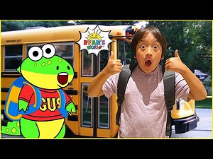 Ryan's First Day of School routine help from Gus! - Videos For Kids
