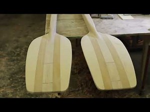 Hollow Shaft Sculling Oars #woodworking #oars #sculling #rowing