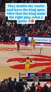 They double the Austin and leave the king open, After that the king make the right play, what a game 🔥🏀 #nba #lebron | CarlJeff Highlights
