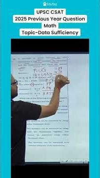 UPSC CSAT Quant Previous Year Question 2025 Solved | CSAT Maths PYQ Analysis Prelims Paper 2 Answer