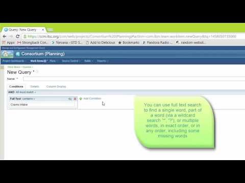 Managing Work Item Queries in IBM Rational Team Concert